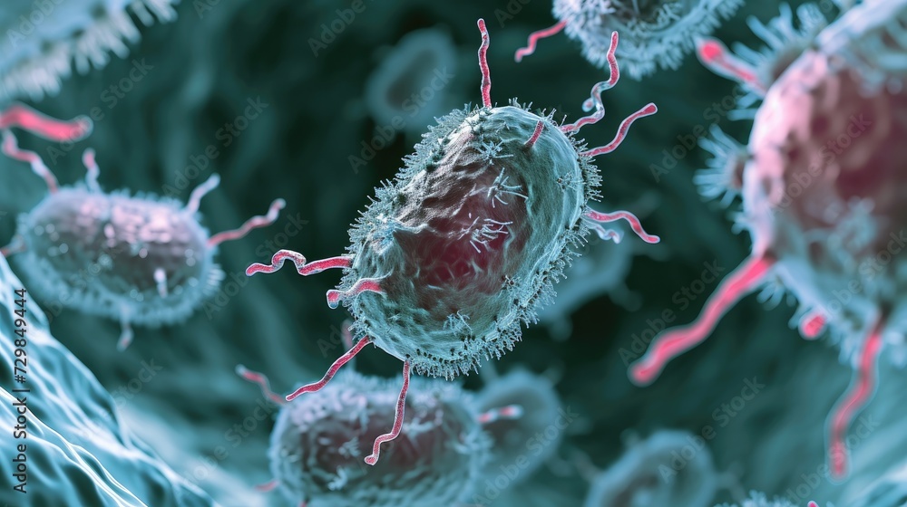 Microscopic examination during which they can look at bacteria and viruses Generative AI Microscopic examination during which they can look at bacteria and viruses Generative AI
