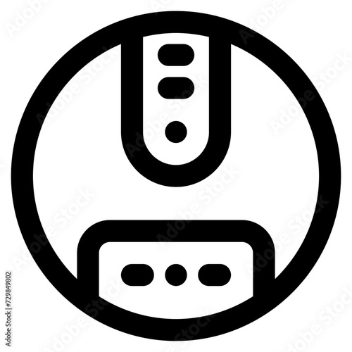 robot vacuum cleaner icon for illustration