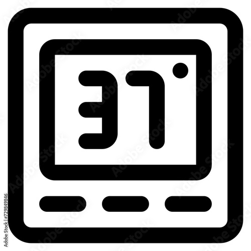 thermostat icon for illustration