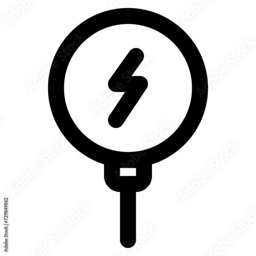 wireless charger icon for illustration