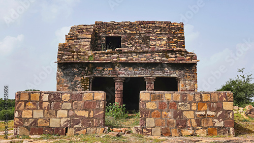  Ruin Building Near Lord Shiva Temple, Kapri Khera, Baran, Rajasthan, India.
