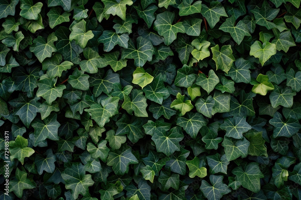 Fototapeta premium Ivy green plant texture background Generative AI