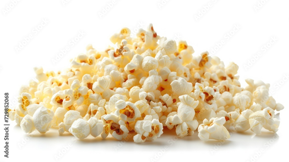popcorn isolated on a white background
