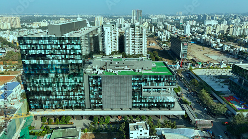 Baner Balewadi highstreet drone view aerial