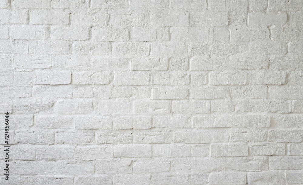 Fototapeta premium White brick wall texture, Abstract background.