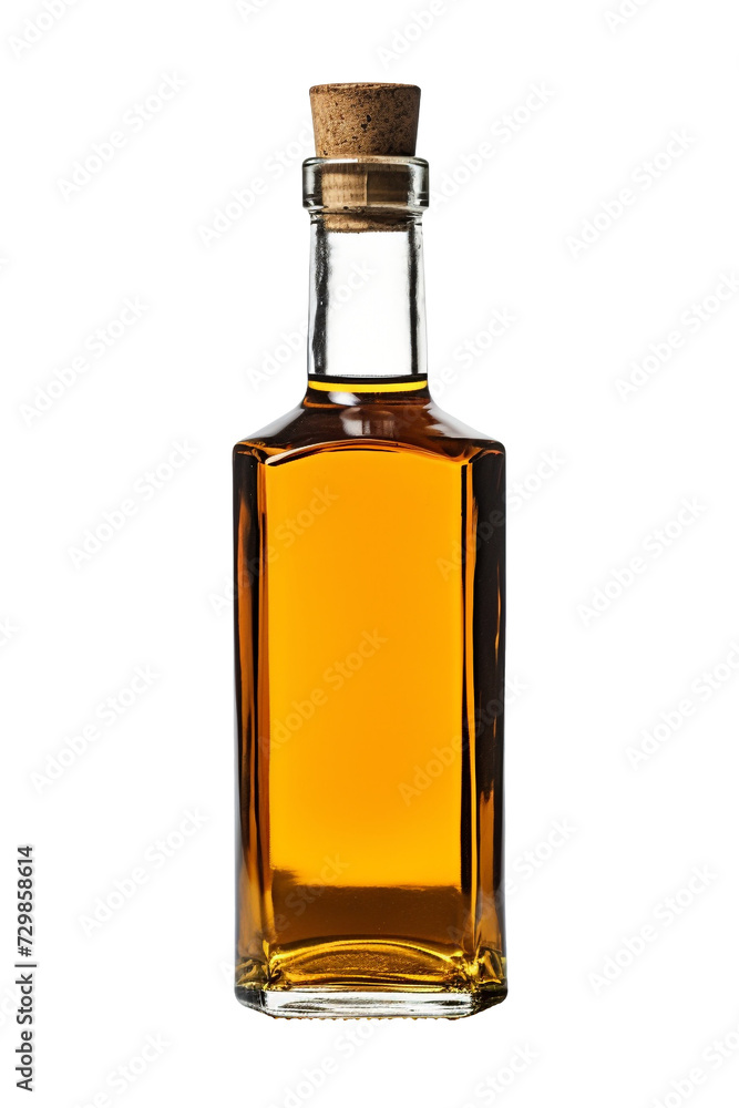 isolated illustration of a bottle of brandy. Created with Generative AI isolated illustration of a bottle of brandy. Created with Generative AI