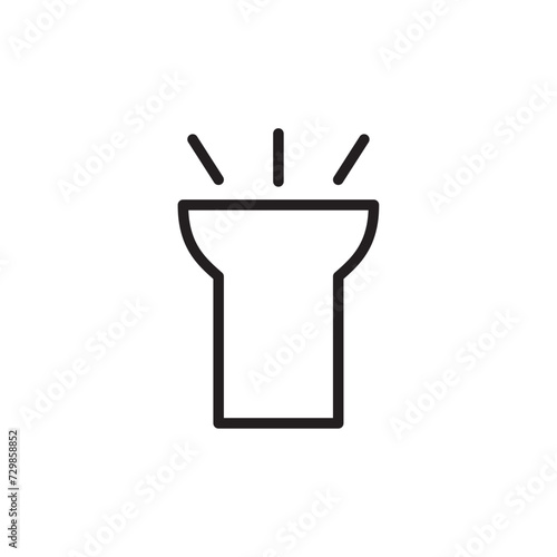 vector flashlight icon