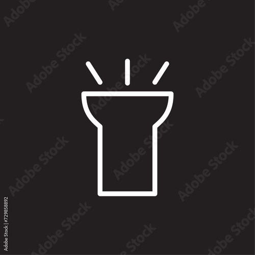 vector flashlight icon