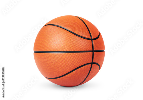 Orange basketball ball on white background © Retouch man