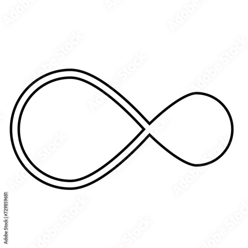 Infinity Symbol Icon Vector Illustration