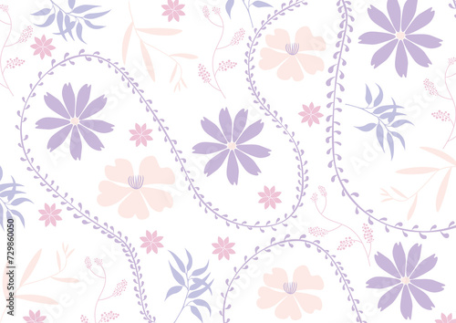 seamless pattern with flowers