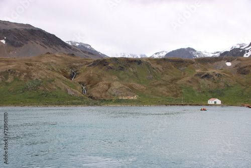 Scene near the former whaling station of Grytviken, South Georgia.
