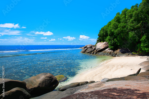 Island Moyenne, Sainte Anne Marine National Park, Republic of Seychelles, Africa.