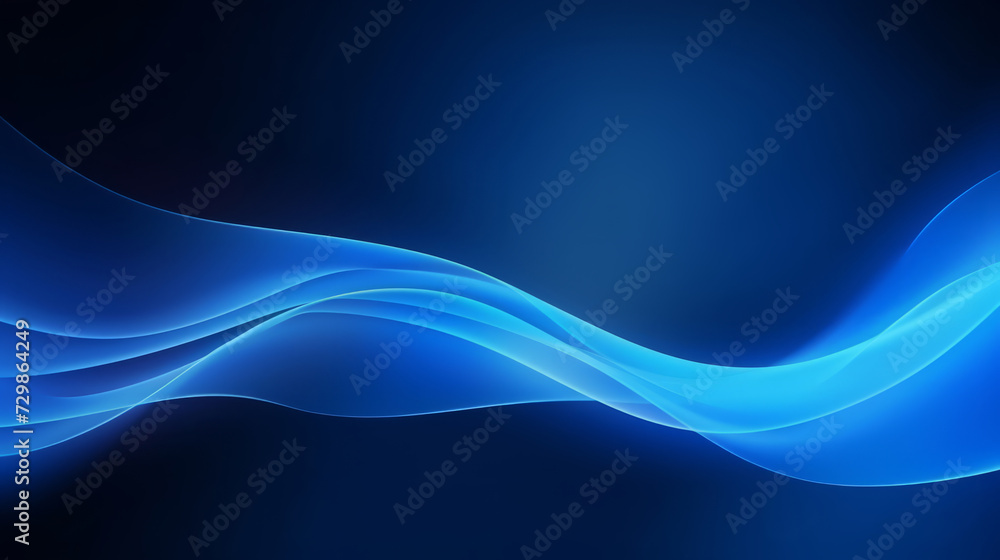 Abstract blue waves on dark background for modern design Abstract blue waves on dark background for modern design