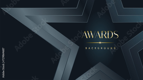 Awarding the nomination ceremony luxury black wavy background. Wedding entertainment night. Elegant luxury shine modern template certificate.