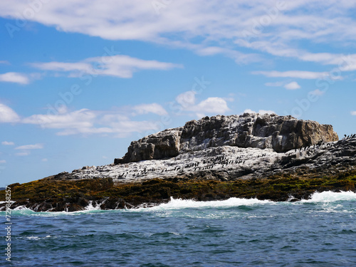 海に浮かぶ岩山・岩島（南アフリカ）