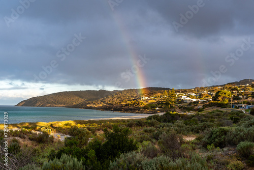Fotografia Rainbow over Penneshaw on Kangaroo Island