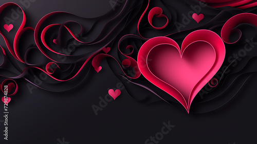 luxury abstract background with heart shape