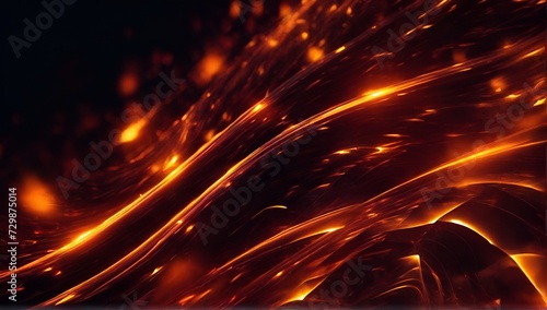abstract background of fire waves with smooth lines