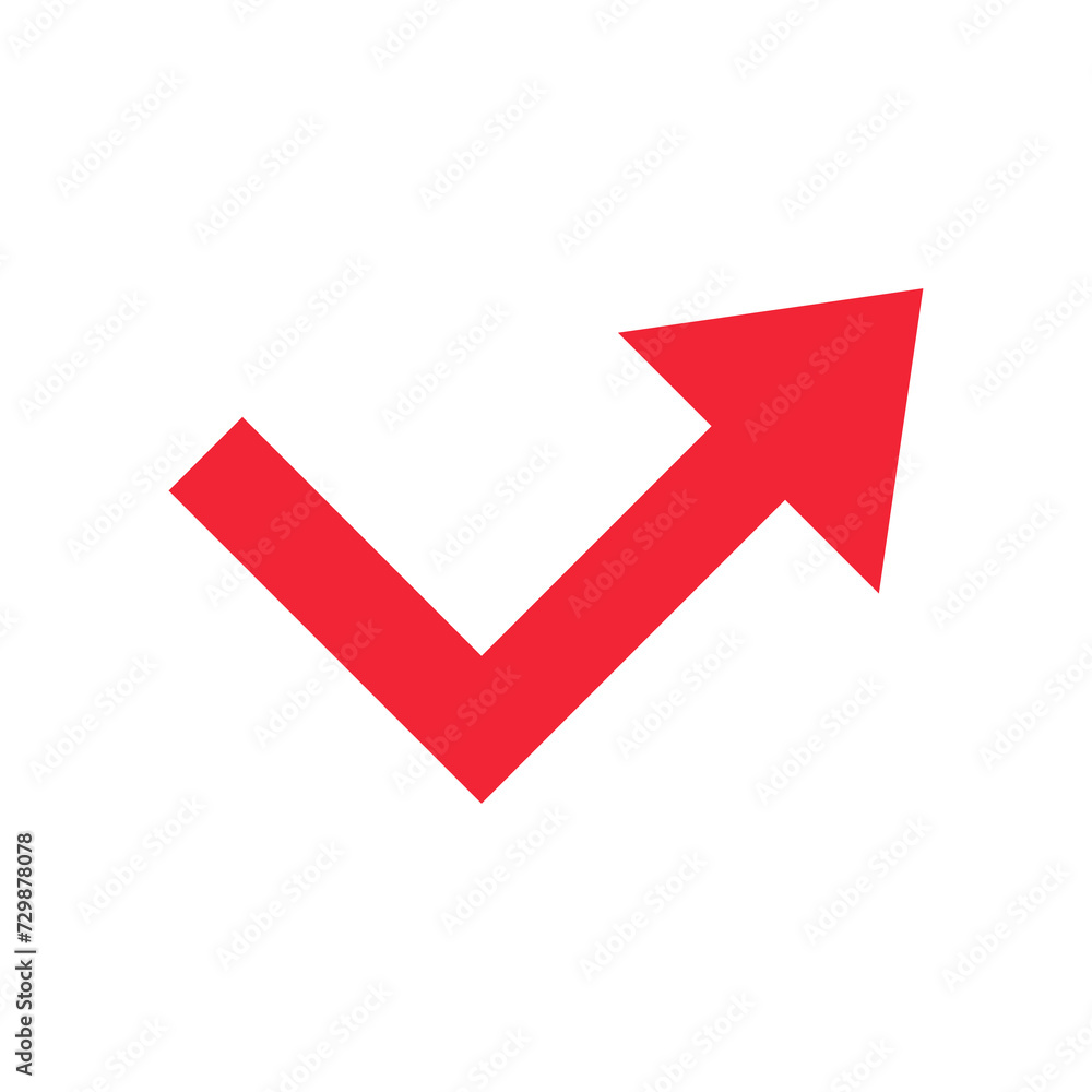 Red arrows sign symbol with transparent background Red arrows sign symbol with transparent background