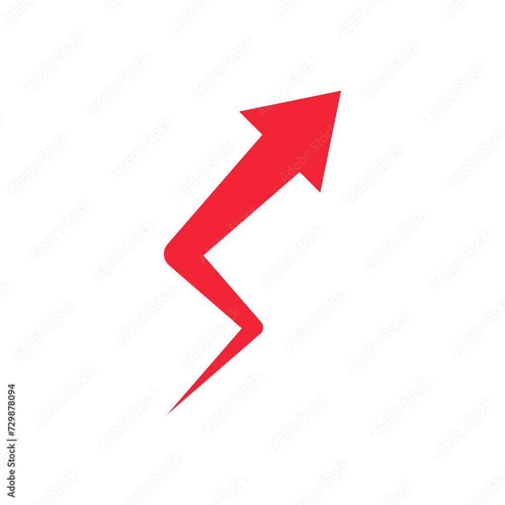 Red arrows sign symbol with transparent background Red arrows sign symbol with transparent background