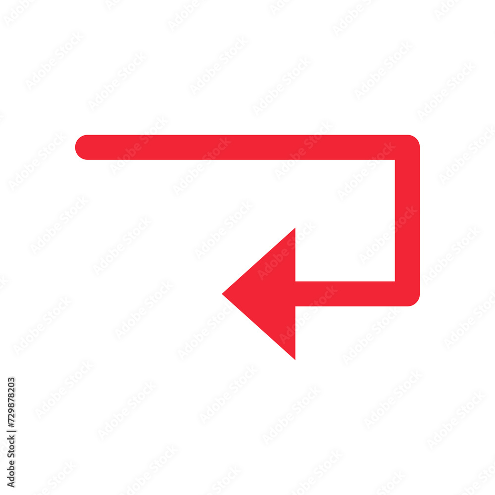 Red arrows sign symbol with transparent background Red arrows sign symbol with transparent background