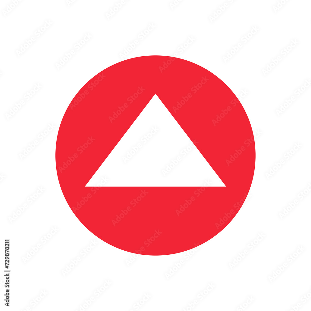 Red arrows sign symbol with transparent background Red arrows sign symbol with transparent background