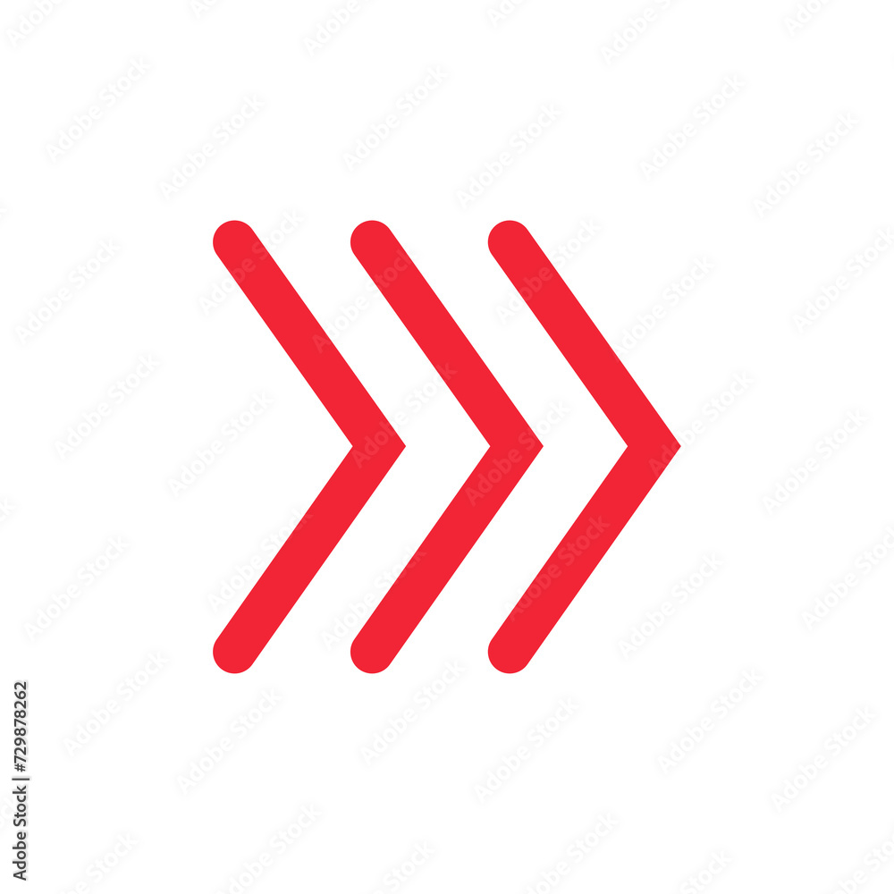 Red arrows sign symbol with transparent background Red arrows sign symbol with transparent background