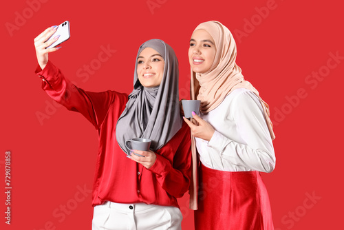 Young Muslim women in hijab...