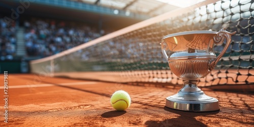 clay court tennis tournament trophy © Stelena