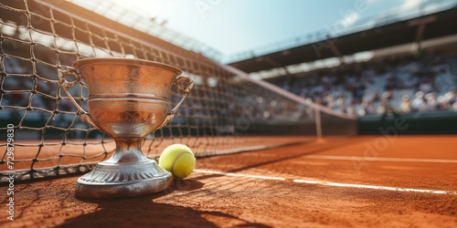 clay court tennis tournament trophy © Stelena