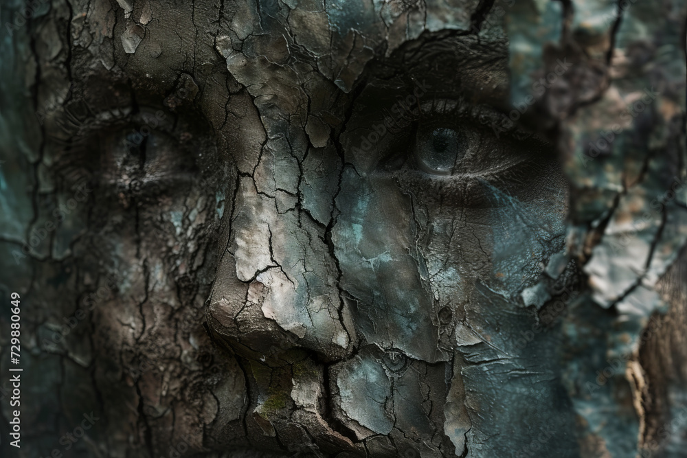 bark of a tree looking like a person bark of a tree looking like a person