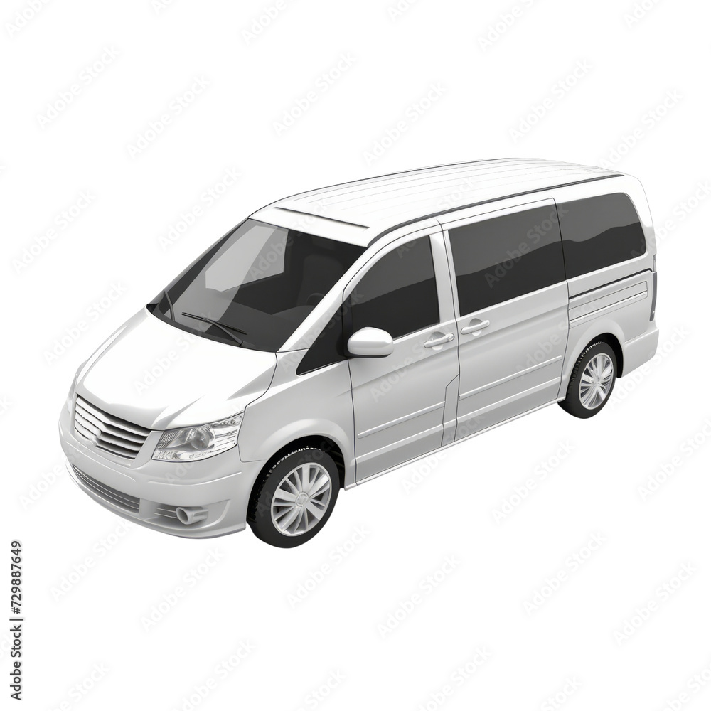 Minivan PNG Cutout, Generative AI