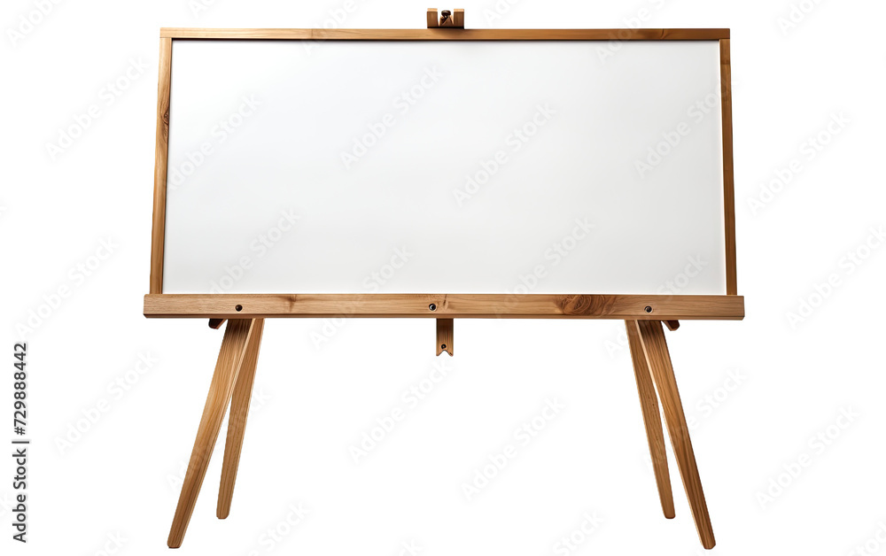 Coaching white board in wooden frame on wood stain on a White or Clear Surface PNG Transparent Background. Coaching white board in wooden frame on wood stain on a White or Clear Surface PNG Transparent Background.