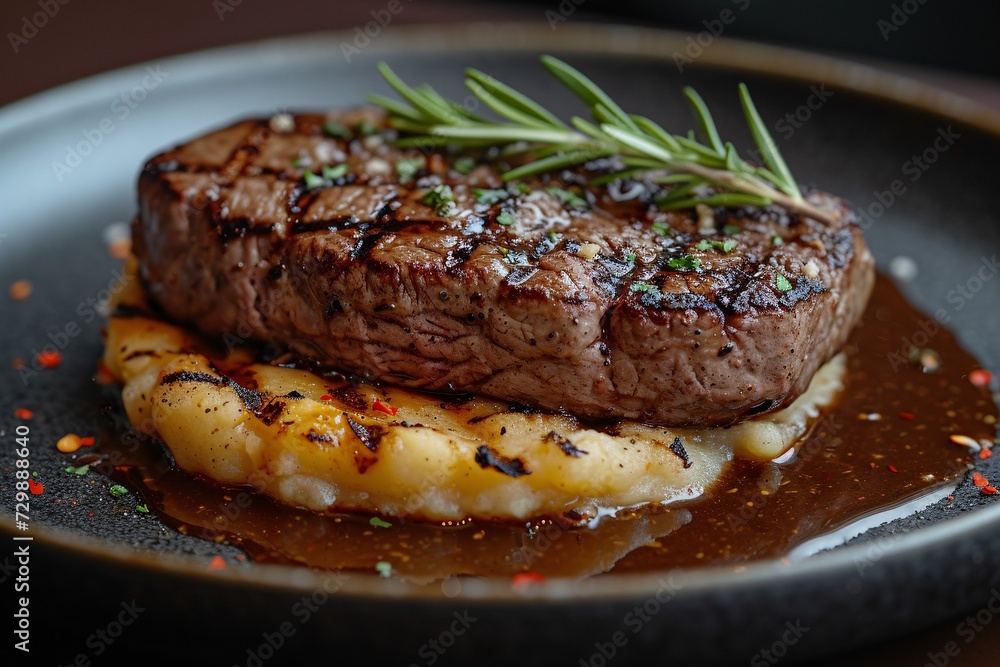 Steak and Potatoes with a Side of Herbs A Delicious Dinner for the Month of Love Generative AI Steak and Potatoes with a Side of Herbs A Delicious Dinner for the Month of Love Generative AI