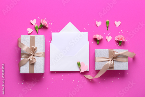 Romantic gift boxes and ope...