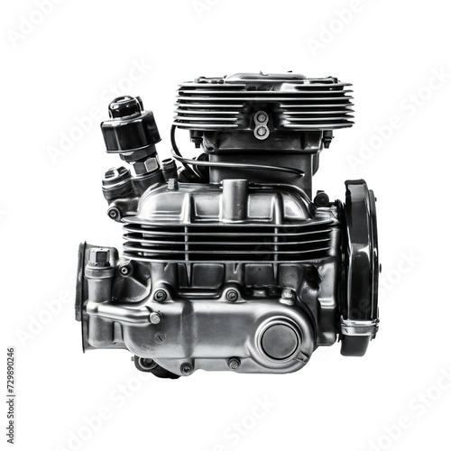 Motorcycle engine. Air cooled internal combustion engine for motorcycle, snowmobile or ATV. photo