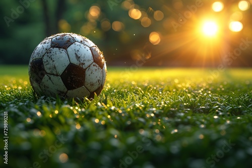 Sunny Afternoon Soccer Goal Generative AI