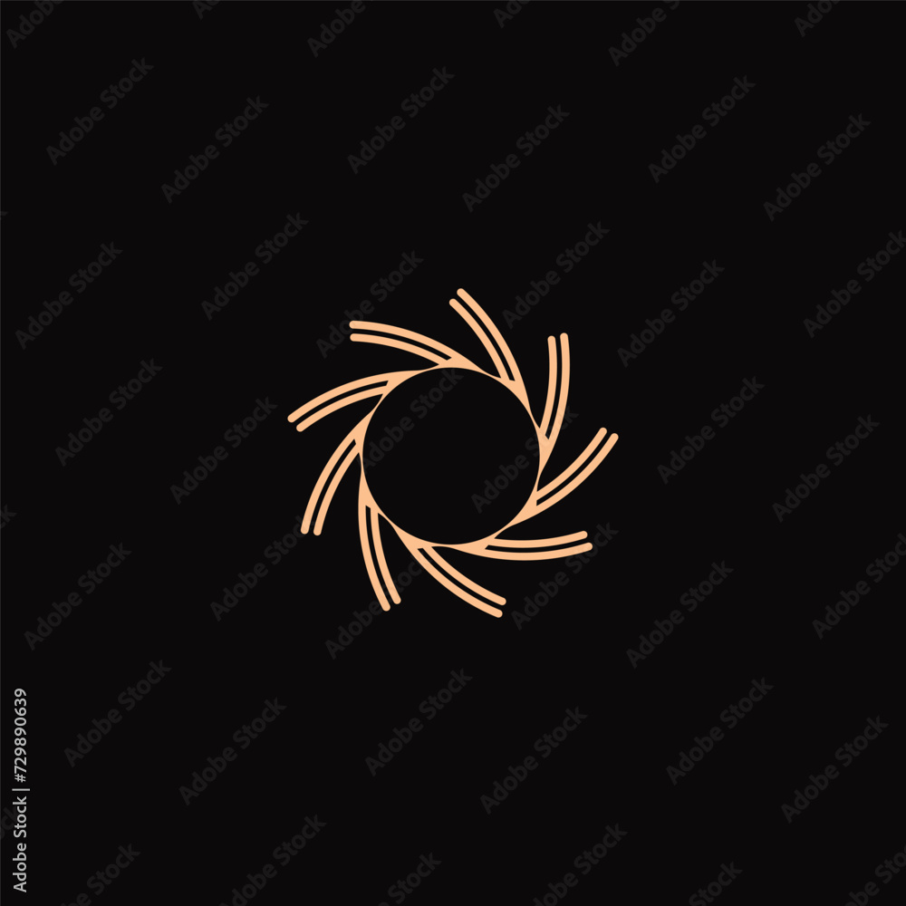 Obraz premium Global Community Logo Icon Elements Template. Circle vector logo template design