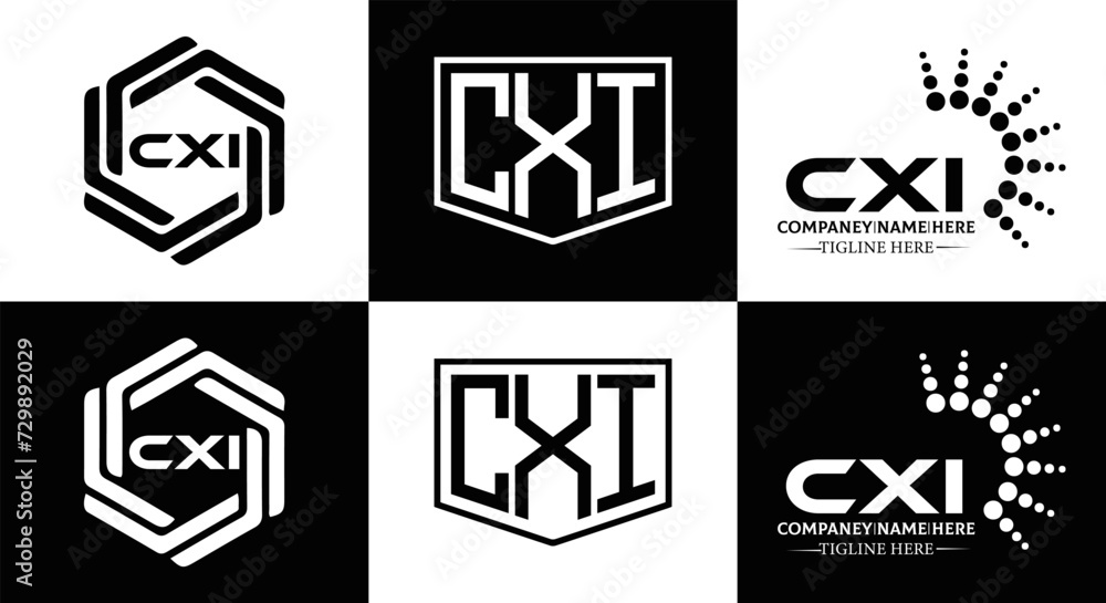 CXI logo. CXI set , C X I design. White CXI letter. CXI, C X I letter logo design. Initial letter CXI letter logo set, linked circle uppercase monogram logo. C X I letter logo vector design.
CXI logo. CXI set , C X I design. White CXI letter. CXI, C X I letter logo design. Initial letter CXI letter logo set, linked circle uppercase monogram logo. C X I letter logo vector design.