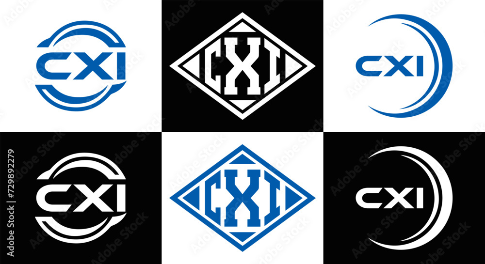 CXI logo. CXI set , C X I design. White CXI letter. CXI, C X I letter logo design. Initial letter CXI letter logo set, linked circle uppercase monogram logo. C X I letter logo vector design.
CXI logo. CXI set , C X I design. White CXI letter. CXI, C X I letter logo design. Initial letter CXI letter logo set, linked circle uppercase monogram logo. C X I letter logo vector design.
