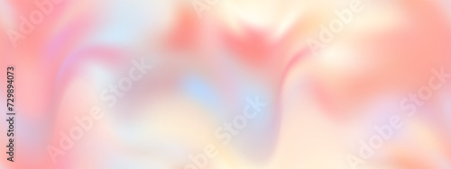 A gorgeous seamless pearlescent pattern with subtle color changes. Pearl shell waves in soft pastel tints. Gradient mesh nacre bg in vector format. photo