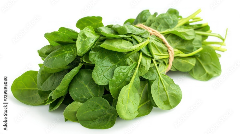 spinach leaves isolated on a white background spinach leaves isolated on a white background