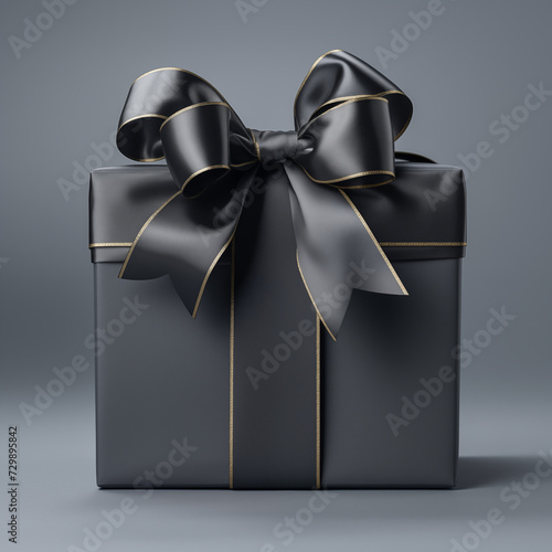 Black Friday gift, box with bow, gift, gift box, box, present, bounty photo