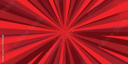 Background in pop art style. Abstract rays background. Vector background.