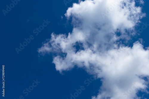 Blue sky with white clouds  cloudy landscape. Background.