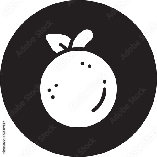tangerine glyph icon