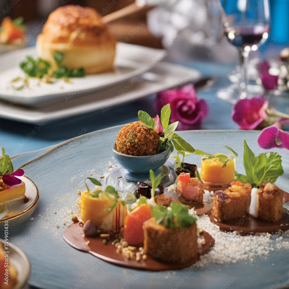 appetizer with salmon Generated by Ai appetizer with salmon Generated by Ai