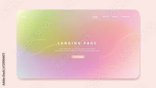 landing page website template design. Vector illustration concept of web page design for website development	