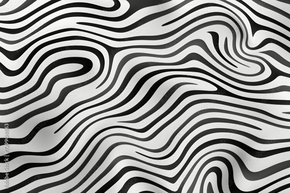 Doodle black and white lines